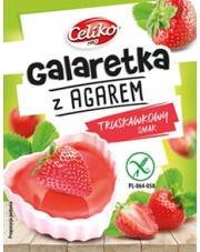 Galaretka z agarem o smaku truskawkowym