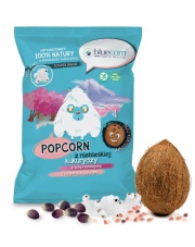 Popcorn z niebieskiej kukurydzy z solą himalajską i olejem kokosowym