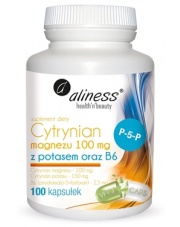 Cytrynian magnezu 100 mg z potasem oraz B6
